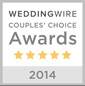 5 Stars - WeddingWire Couple's Choice Awards 2014