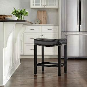 Cushioned Curved Counter Stool